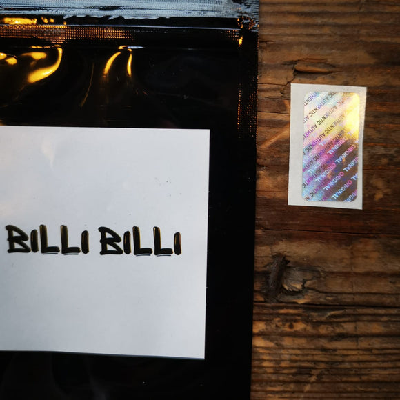 ORIGINAL AUTHENTIC HOLOGRAM STICKERS FOR BILLET BOX By BILLI BILLI