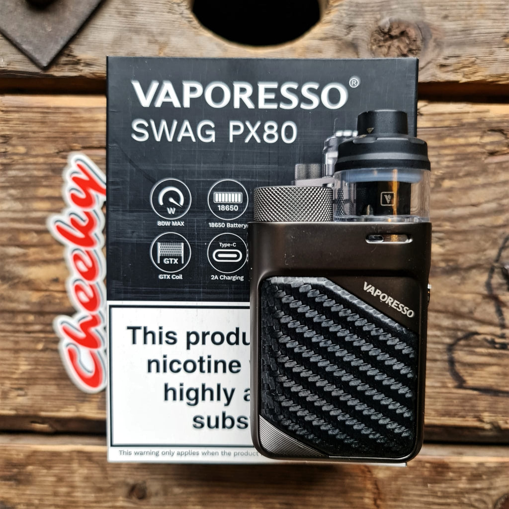 Vaporesso Swag PX80 Kit UK stock Worldwide shipping Cheeky Vape Co.