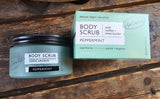 Eco Friendly Peppermint Body Scrub with Coffee + Shea Butter by UpCircle Beauty