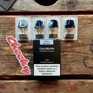 Caliburn A2 Pods 0.9Ohm Meshed-H Pack of 4 by Uwell