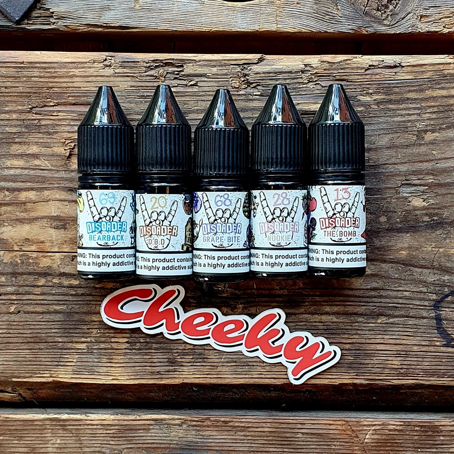 Disorder Nic Salts By Vape Distillery Cheeky Vape Co. Disorder Nic Salts By Vape Distillery Cheeky Vape Co.