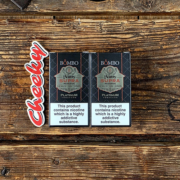 Nutty Supra Reserve 10ml Nic Salt by Bombo Platinum Tobaccos