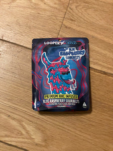 Looper Dosed HHC Sour Blue Raspberry Belts