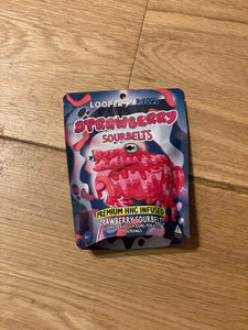 Looper Dosed HHC Sour Strawberry  Belts