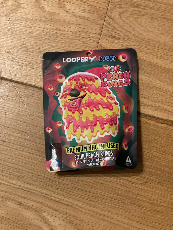 Looper Dosed HHC Sour Peach Rings