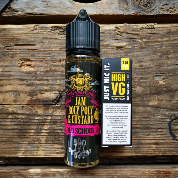 Jam Roly Poly & Custard by Chefs Vapour