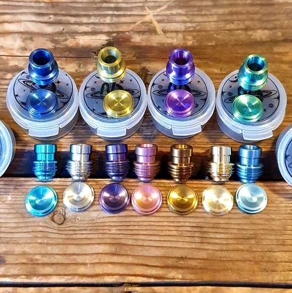 Titanium WARP Pipe Tip and Button Set by Never Normal